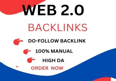 I will make manual web 2 0 backlinks