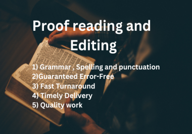 Word Document Editing and Proof Reading