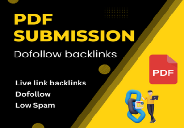 I will provide 100 PDF Submission fully manual method
