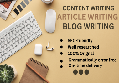 I will write captivating articles and blog on any subject for 10