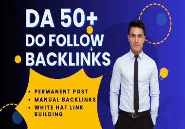 Rank your website SEO authority with white hat high da dofollow backlinks