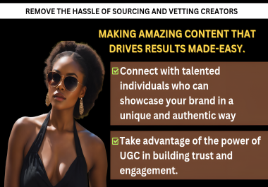 I Help You Quickly Find The Perfect UGC Creators/Influencer For Your Products Or Services
