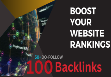 100 SEO backlinks with 50+ DA Dofollow backlinks for google ranking