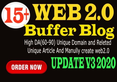 Create 30 High Authority Web 2.0 Contextual Backlinks