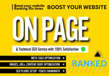 I will do onpage SEO optimization to increase your website organic traffic