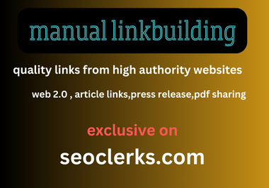 I will rank website with high authority link building