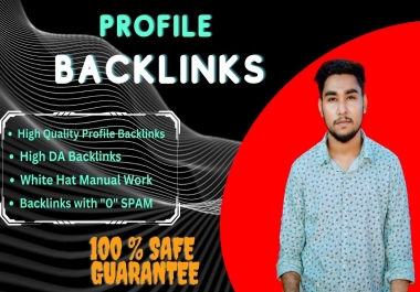I will do 200 high quality profile backlinks for manual SEO link building