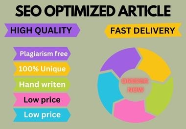 I will write SEO Optimized content for your website 100 unique fast delivery