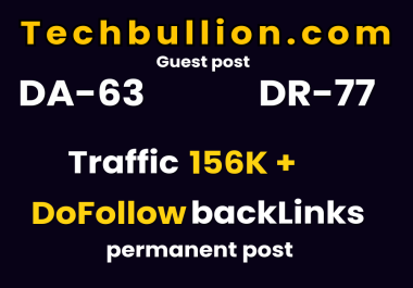 I will publish article on techbullion with dofollow backlinks