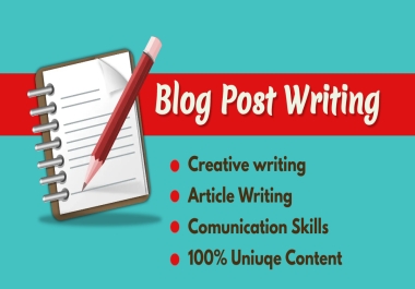 I will write SEO Optimized article and blog on any topic