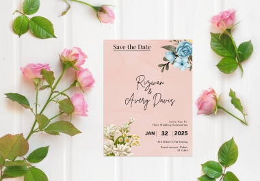 i will design wedding card for your marriage