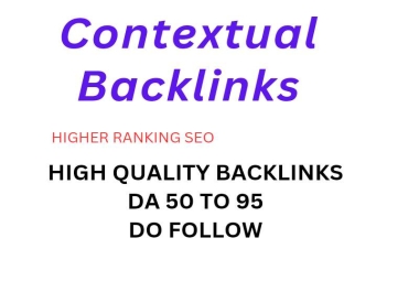 Get 80 High Quality Do Follow Contextual SEO Backlinks