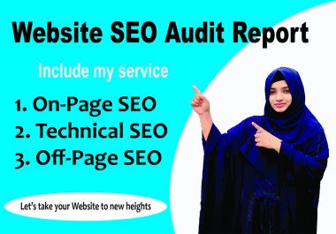 I will provide you complete professional website SEO audit report