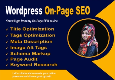 I will do complete WordPress on-page SEO optimization for your website