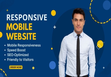 I will optimize your wesbsite pages and make them mobile friendly