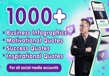 i will design business infographics,  inspirational and motivational quotes