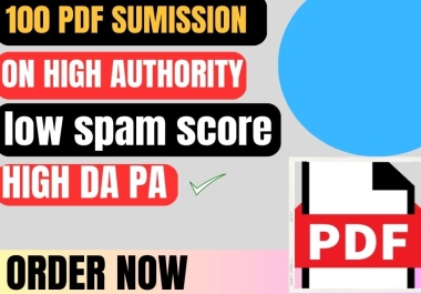 I will submit 100 best PDF submission backlinks