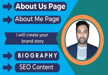 I will write your bio,  about me/about us page