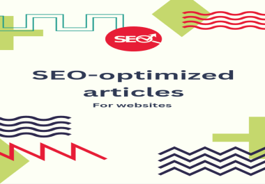 I will write SEO optimize articles for you websites