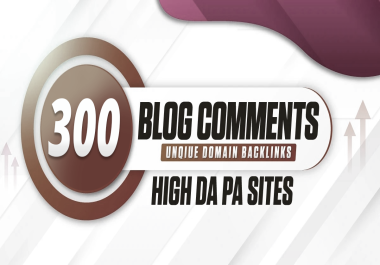 i will manually high da pa blog comment unique domain building