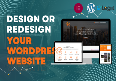 I Will Build Your Custom WordPress Website or Blog with a Modern and Responsive Design