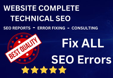 I will do a Complete Technical SEO Audit,  Analysis,  and Issue Resolution.