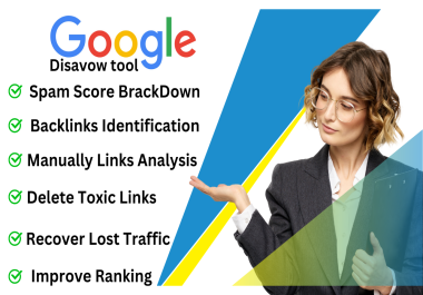 Disavow toxic and bad backlinks decrease spam score and recover Google penalties.