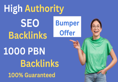 We provide high authority SEO Backlinks with 100 guaranteed which increase your DR 70+ and DA 60+