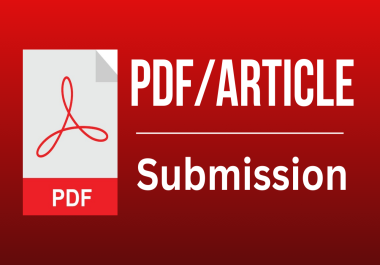 I will do 50 Pdf submission and article Submission on high da sites