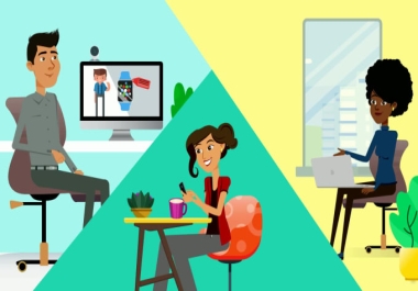I will create a captivating 2d animation explainer video for your business