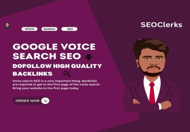 I will create high quality 60 DR dofollow backlinks,  rank with voice search seo
