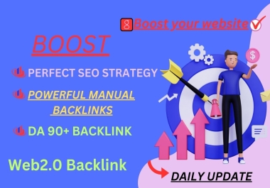Rank your website in Google,  DA 90+ Seo Powerful Backlinks