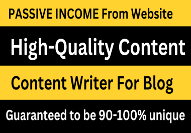 write web content for any website and SEO article writing,  blog posts
