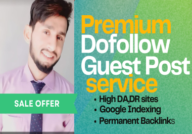 I will do follow guest post article on premium high da manual backlinks posting service