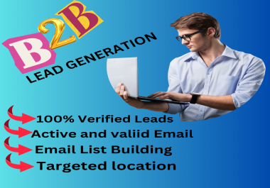 I generate B2B leads generation for selected industries.