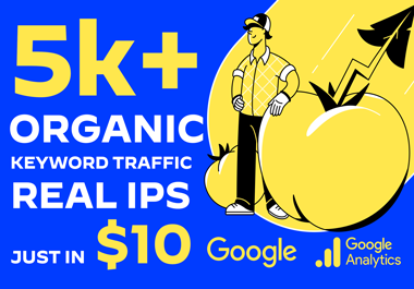 Drive 5000 Unique Organic Google Traffic with Unique IPs