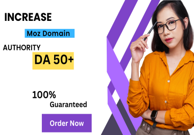 I will increase moz da domain authority with SEO backlinks