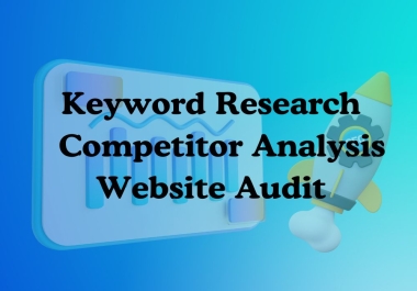 You will get low competitor and profitable Keyword research and Website audit