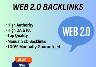 I will do 30 high quality web 2.0 backlinks