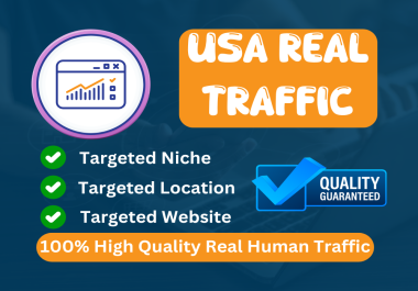 You will get targeted real 1000 USA traffic to your websites
