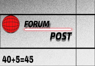 40 forum posts SEO link building backlinks