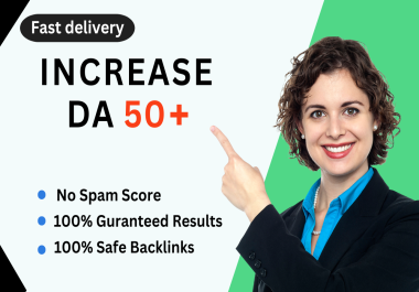 I will increase moz da,  increase da,  domain authority with SEO backlinks