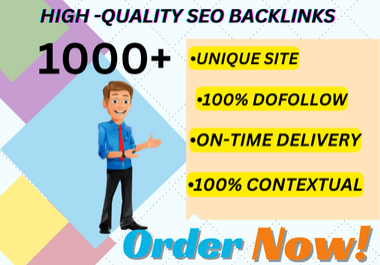 I will do 1000 High-Quality SEO backlinks