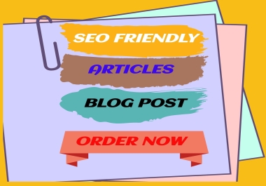 I will write SEO friendly article and blog post