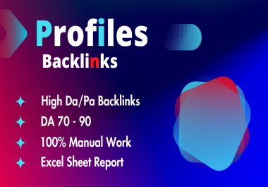 I'll Make 200 High Quality Profile Backlinks