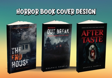 I will do eBook cover,  horror and kdp book cover design.