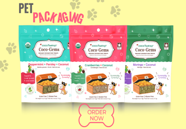 I will design premium pet food packaging,  pouch,  mylar bag