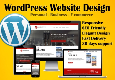 I will design stunning responsive wordpress website