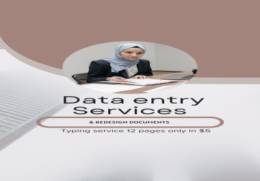 I will do fast Data entry services