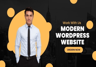 I will build a modern wordpress website for your business